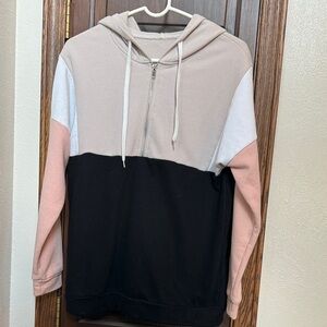Colorblock Hoodie Sweater for Women